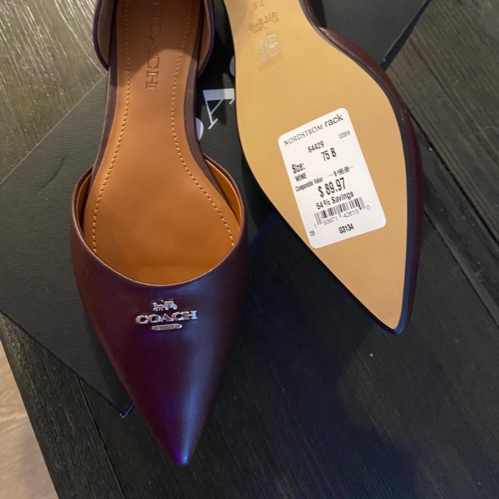 Coach Flats - Brand New - Size 7.5
